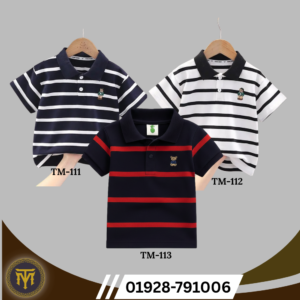 TM-111, 112, 113, Cotton Polo T-Shirt For Kids (Combo)