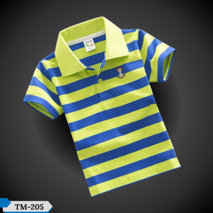 TM-205, Lemon-Step Cotton Polo T-Shirt For Kids